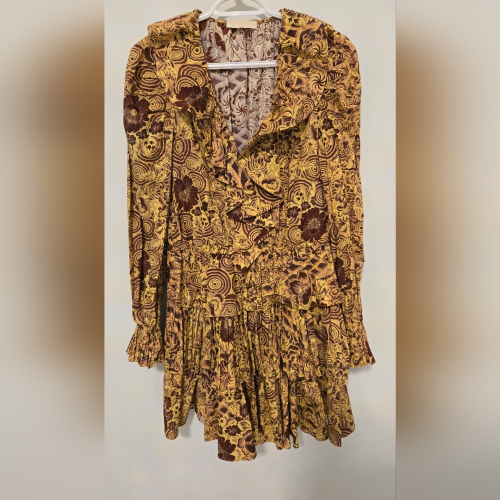 Ulla Johnson Lola Tiered RuffledPrinted Cotton-poplin Mini Dress